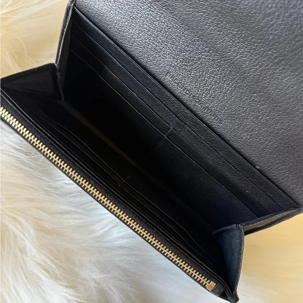 BALENCIAGA LE CITY WALLET 2013 BLACK LEATHER FOR CITY BAG AUTHENTIC - Picture 3 of 4